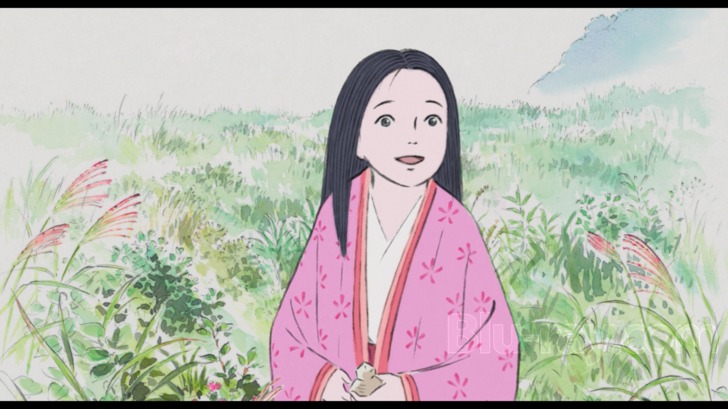 Manga girl from "The Tale of the Princess Kaguya" - Anime Kaguya Article (essay) about Japanese Mythology in Anime and manga (Culture of Japan)