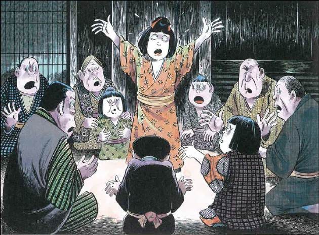 Japanese Peony LAntern kaidan was told in Tokyo, Edo period of Japoan. Article about one the the Three Great Ghost Stories of Japan, a kwaidan about Peony Lantern - horror about love between Ogiwara and Otsuyu. Japanese history and culture in essays.