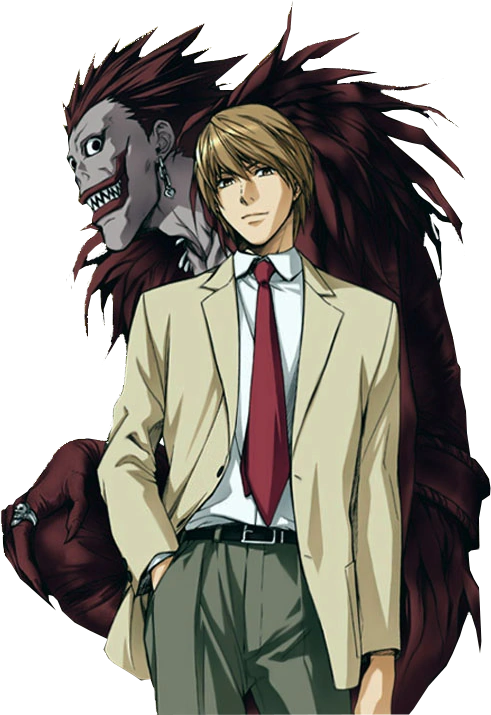 Lightn Yagami and the God of Death, Death Note, Japanese Anime. Article on moral - ethical and philosophical dillemas in Japanese anime Death Note,  role of Light Yagami there and what about all of this Fridriech Nietzsche?
