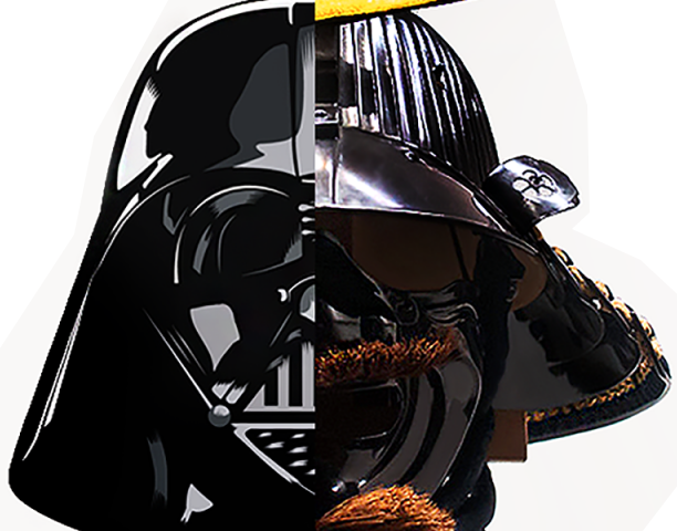 Similar design of Darth Vader's helm and Date Masamune's one. Japan's history vs Star Wars. Articcle/essay about a Japanese samurai from Sengoku era in Japanese history - Date Masamune (whose helm was stolen by Darth Vader from Star Wars)
