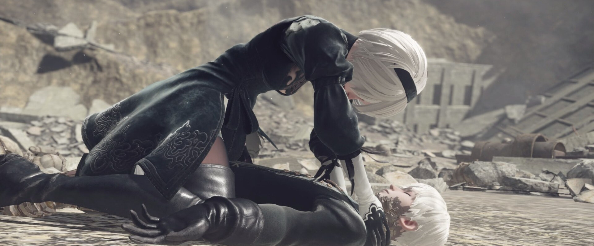 2B zabija 9S w japońskiej grze o nihilizmie i egzystencjonalizmie - NeiR: Automata Artykuł rozważający filozoficzne implikacje japońskiej gry video NieR: Automata - nihilizm, egzystencjalizm, nietascheanizm - jakie pytania i jakie odpowiedzi daje NieR Automata?