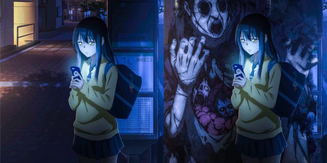 Japanese anime - Mieruko-chan Article about horror in Japanese manga and anime - modern Japan's culture