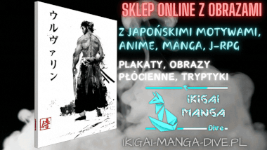 Sklep internetowy z obrazami, plakatami, koszulkami z mangi, anime oraz japońskimi motywami. Samurajskie motywy na obrazach płóciennych, plakatach, koszulkach w internetowym sklepie ikigai-manga-dive.pl