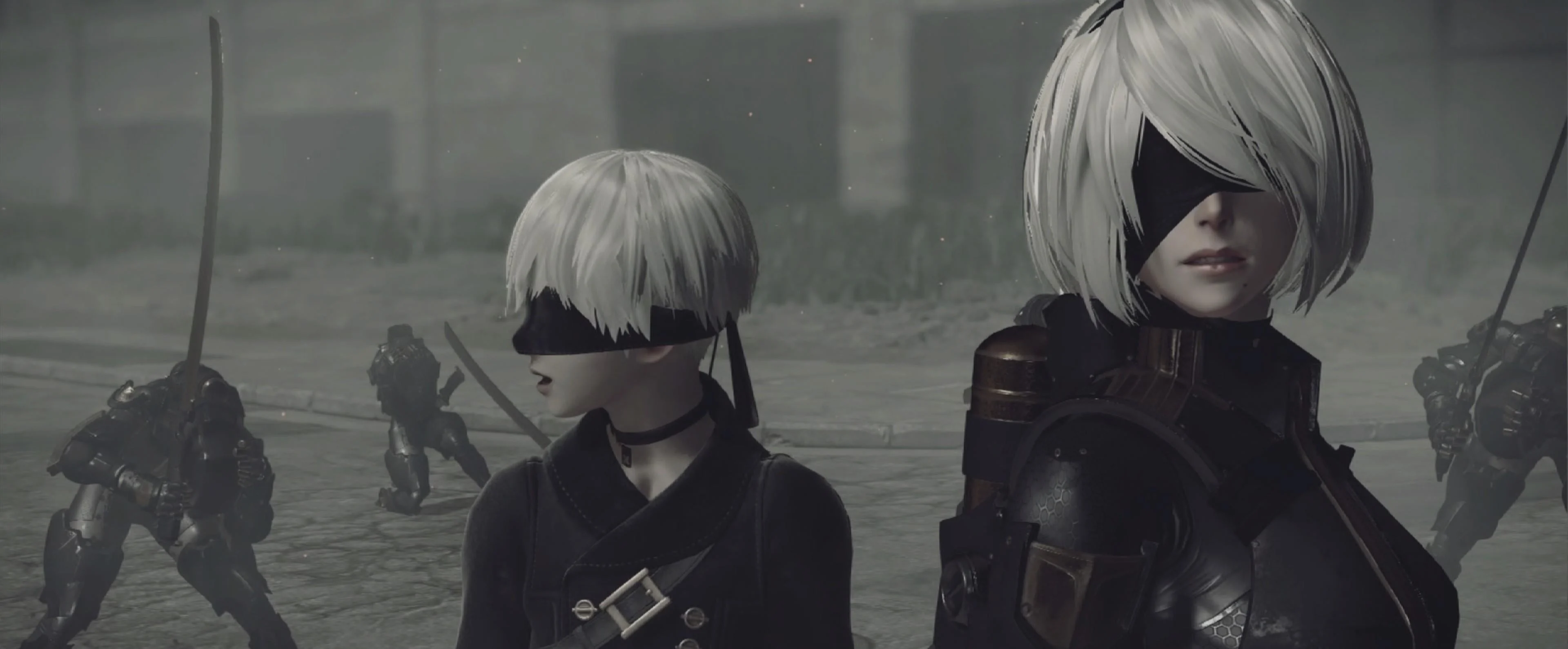 NieR Automata - japońska gra video - androidy 2b i 9s Artykuł rozważający filozoficzne implikacje japońskiej gry video NieR: Automata - nihilizm, egzystencjalizm, nietascheanizm - jakie pytania i jakie odpowiedzi daje NieR Automata?