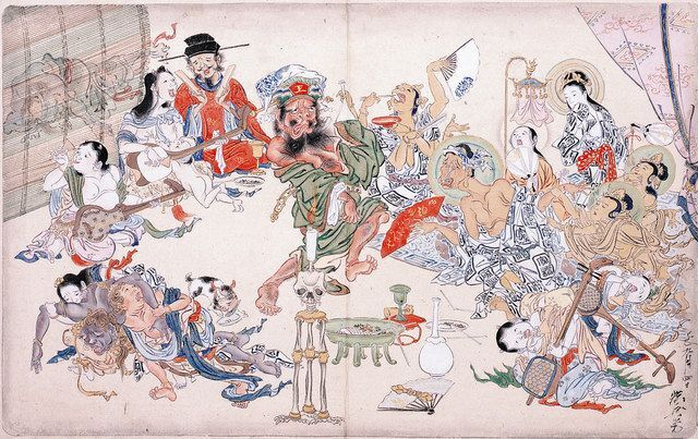 Każdego dnia 4 litry sake i pobudka do pracy o drugiej w nocy. Kawanabe Kyōsai, demon malarstwa w Japonii Meiji Ośmiolatek wyłowił z rzeki uciętą głowę, żeby ją narysować. Czterdzieści lat później Kyōsai dostał najwyższą nagrodę w kraju za to, że przestał być sobą. Demon japońskiego malarstwa w czasach Meiji.