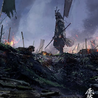 Masakado pokonany w bitwie, Heian, Japonia Pradawny wojownik, fałszywy cesarz, mściwy demon onryo - Dlaczego grób Taira no Masakado stoi w samym centrum Tokyo?