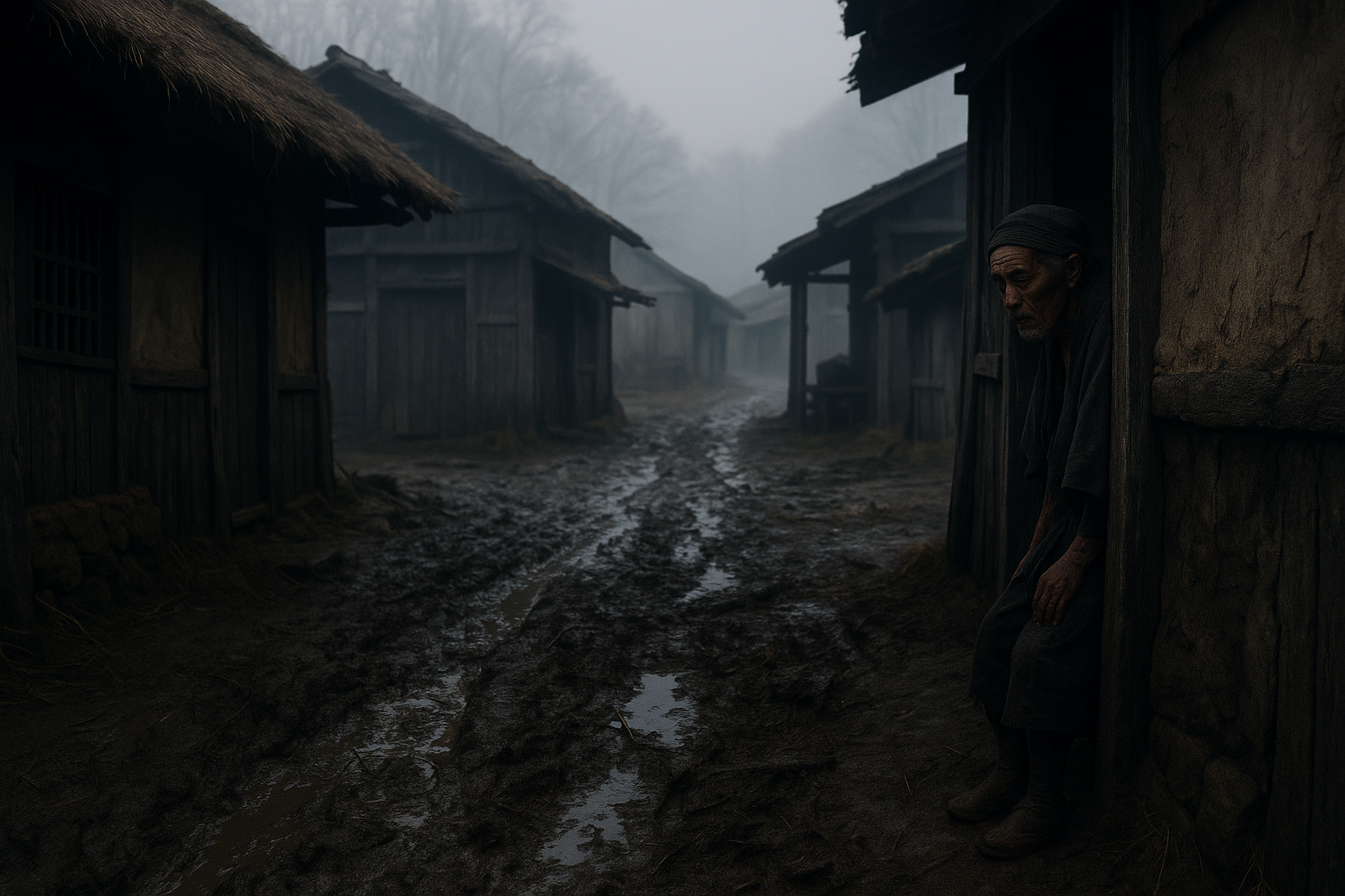 Songs from the Eta-mura – The Lives of the “Non-Humans” Erased from the Maps of Shogunate Japan Beneath the surface of Edo Japan’s harmony lay another world – the eta-mura settlements, absent from the maps. A world of “non-humans,” lives marked by the taboo of kegare, archaic songs, unique rituals, and secret languages, forming Japan’s second, hidden culture.