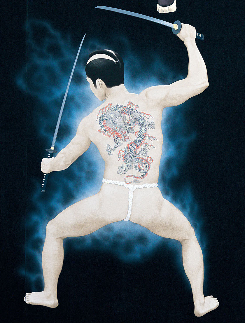 Fighting Spirit - Tenmyouya Hisashi Analiza i interpretacja twórczości malarza-artysty Tenyouya Hishashiego. Współczesna sztuka japońska z aelementami samurajskiego stylu basara.