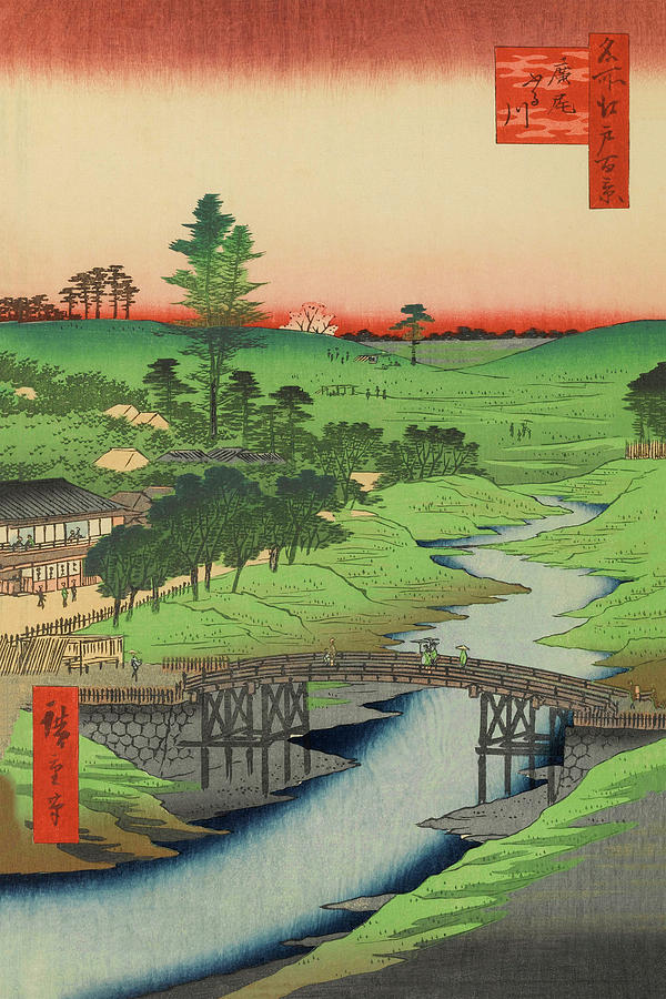 Japońskie ukiyo-e - Rzeka Furukawa Artykuł o 10 przysłowiach / idiomach japońskich - mądrość mono no aware, zen i historii w znakach. Japonia w słowach.