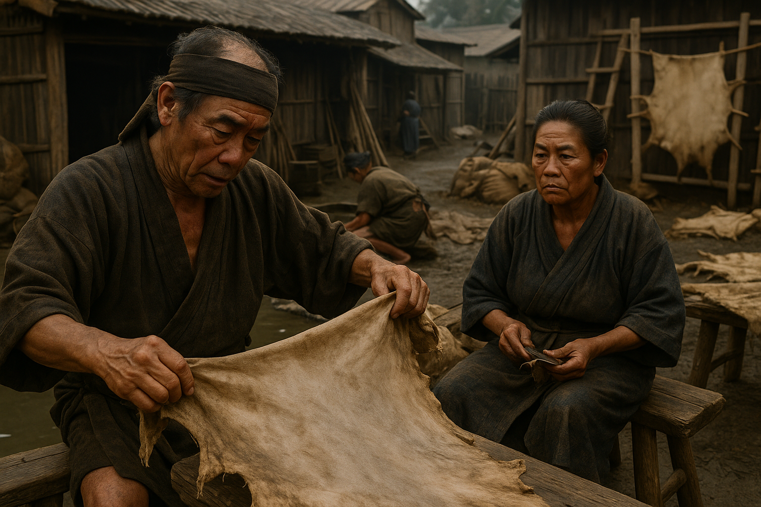 Songs from the Eta-mura – The Lives of the “Non-Humans” Erased from the Maps of Shogunate Japan Beneath the surface of Edo Japan’s harmony lay another world – the eta-mura settlements, absent from the maps. A world of “non-humans,” lives marked by the taboo of kegare, archaic songs, unique rituals, and secret languages, forming Japan’s second, hidden culture.