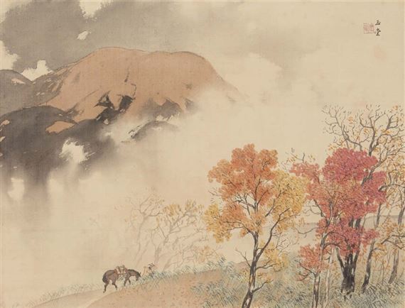 Pejzaż japoński - wiosna Święto równonocy wiosennej po japońsku - shunbun no hi 21 marca.