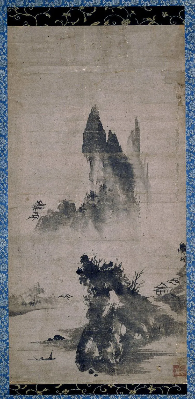 Sesshu Toyo - minimalizm w pejzażach sumi-e. Sumi-e - japońska sztuka malowania tuszem - filozofia zen i taoizm na papierze