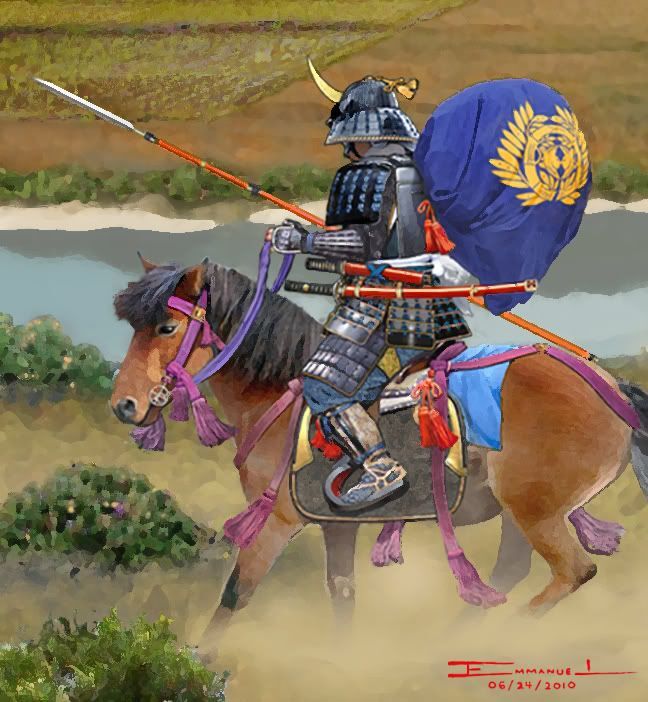 Horo - balon samurajskich gońców. Samurajskie flagi wojenne od sashimono po uma-jirushi - jak Japończycy znaczyli swoje jednostki w bitwach Genpei i Sengoku.