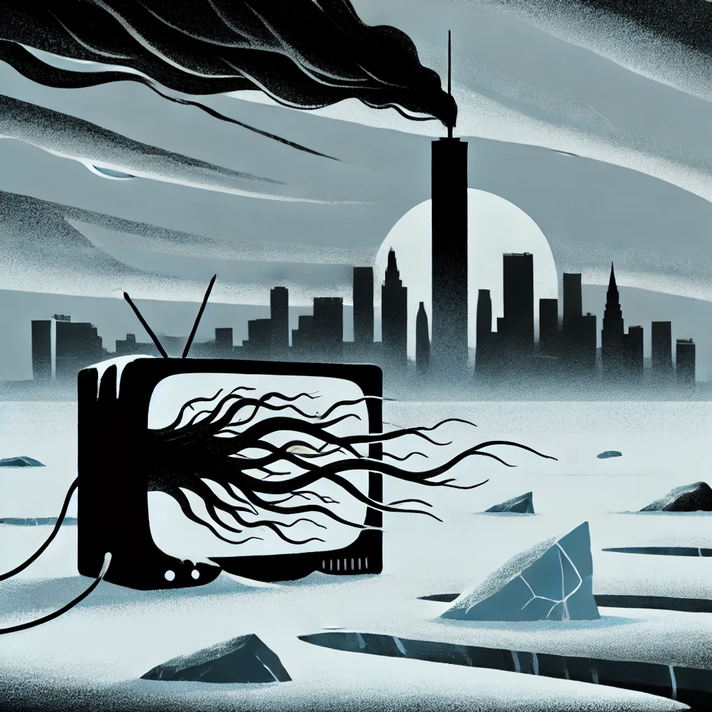 Ban'ya Natsuishi - ilustracja do współczesnego haiku - Manhattan below zero Współczesne haiku Japonii: Esej i interpretacja poezji genkai haiku autorstwa japońskiego poety Ban'ya Natsuishi