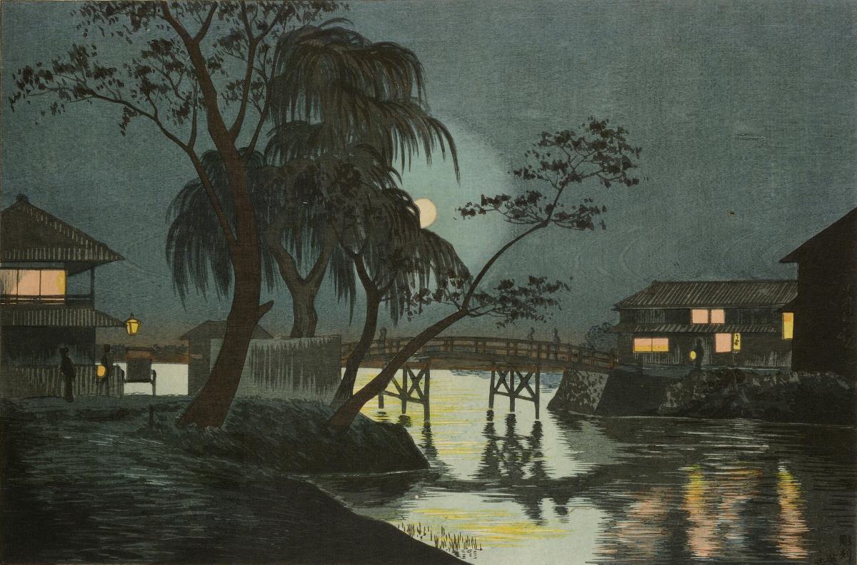 Nostalgia z ukrytym ostrzem. Shin-hanga to nie pocztówka. To diagnoza. Shin-hanga: nowe ukiyo-e w epoce fotografii. Hasui, Watanabe i Tokyo po 1923 – śnieg, nocne światło i modernizacja ukryta w detalach, między nostalgią a prawdą epoki.
