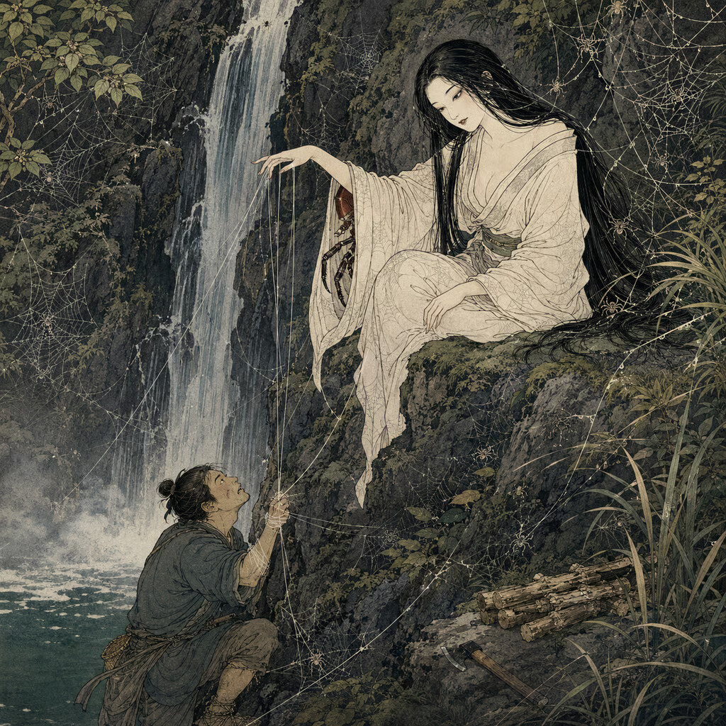 Wchłonięcie. Japoński yōkai pajęczycy i wstydliwe pragnienie mężczyzny, by dać się pożreć Jorōgumo, japońska kobieta-pająk, yokai i lęk, który mężczyzna sam sobie przędzie: od kroniki, przez Yoshiwarę, po Straszną Matkę.