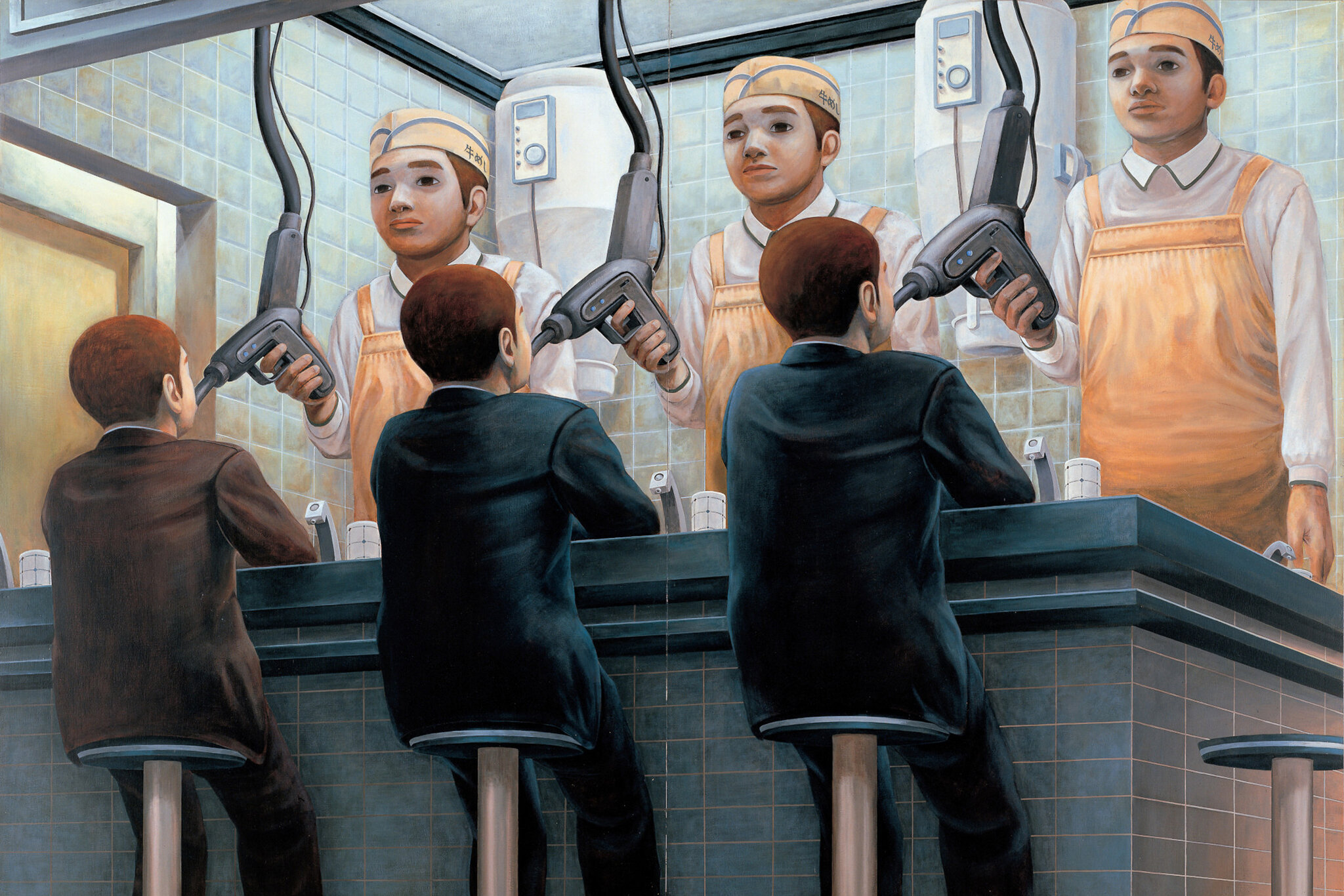 Japoński surrealizm w pracach Tetsuya Ishida, Japonia. Tetsuya Ishida - japoński malarz współczesnego surrealizmu. Sztuka Japonii.