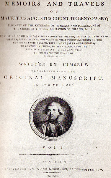 Wspomnienia z podróży Maurycego Beniowskiego Narysuj widok wybrzeża Japonii, dość ubogiej prowincji z okresu Edo, widok z pokładu statku europejskiego (innych statków nie ma na obrazku), tak tylko, by widać było kawałek burty i plecy i głowy od tyłu trzech mężczyzn ubranych w stylu europejskim z xviii wieku (ale nie jakoś elegancko, bardziej zwykle, jak marynarze). Jeden z nich to Beniowski. Fotorealistycznie.