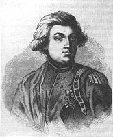 Maurycy Beniowski - portret Maurycy Bieniowski - polsko-węgierski poszukiwacz przygód i awanturnik, który w XVIII wieku zawędrował przez Syberię i Kamczatkę na Wyspy Japońskie - w okresie Edo.