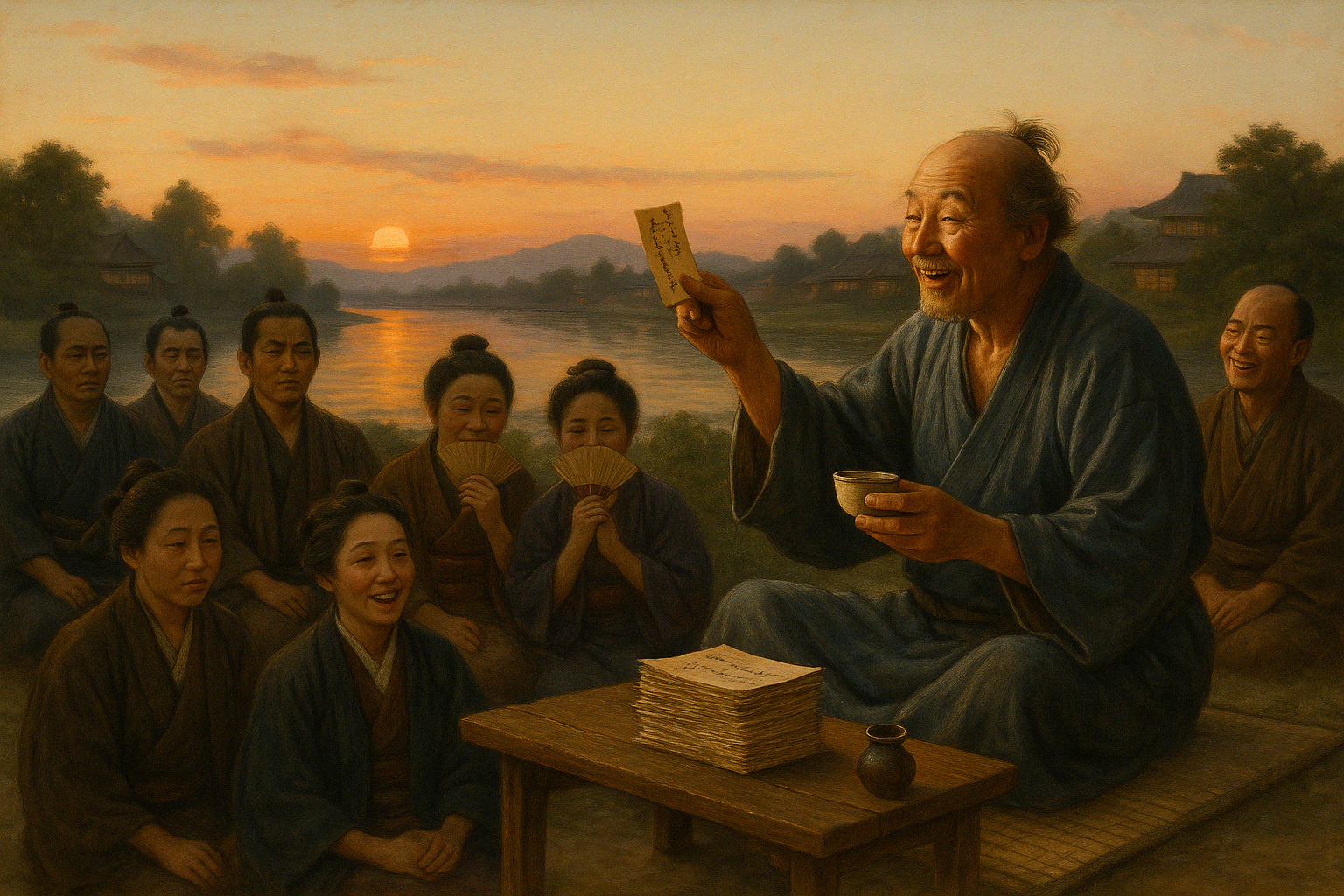 Konkurs poetycki KArai Senryu Poezja senryu (kuzyn haiku) - żartobliwe fraszki z czasów shogunatu Edo w Japonii oraz ich twórca Senryu Karai.