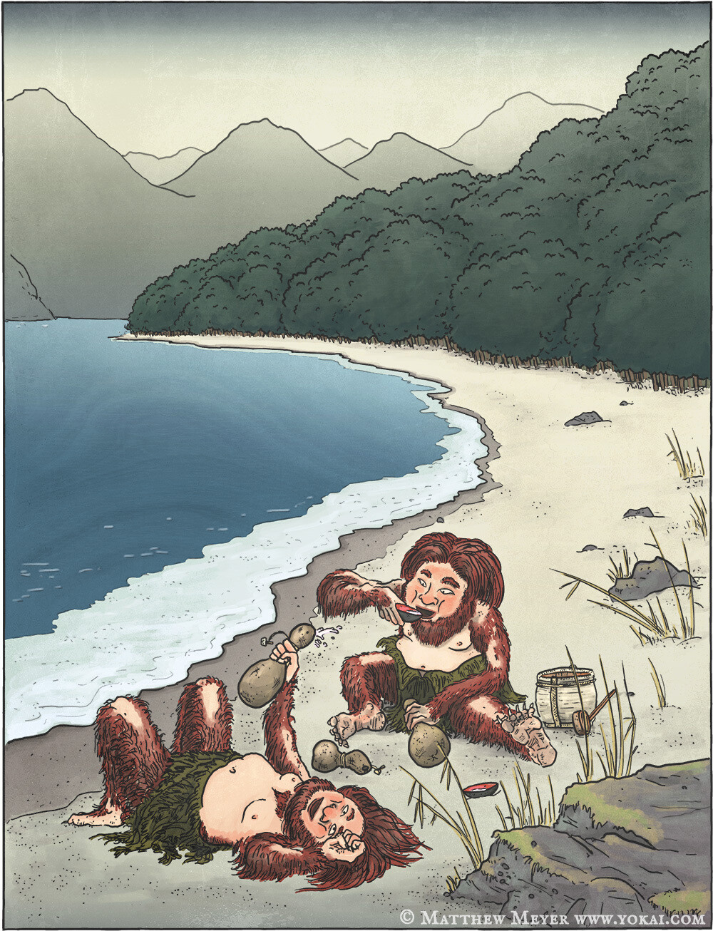 ukiyo-japn.pl - Shojo - pijany yokai z czarką sake Z japońskiej mitologii: Shōjō, czyli o yokaiu, który nie rozstawał się z sake - jaka jest jego historia oraz przesłanie?