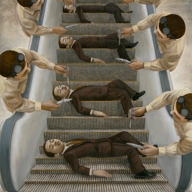 Surrealistyczne obrazy japońskiego malarza Tetsuya Ishida Tetsuya Ishida - japoński malarz współczesnego surrealizmu. Sztuka Japonii.