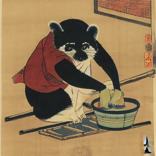 Tanuki, co sakiewką majta – jak tego nicponia widzieli japońscy drzeworytnicy? Motyw tanukiego w sztuce ukiyo-e - na tyle poważnie, na ile temat pozwoli