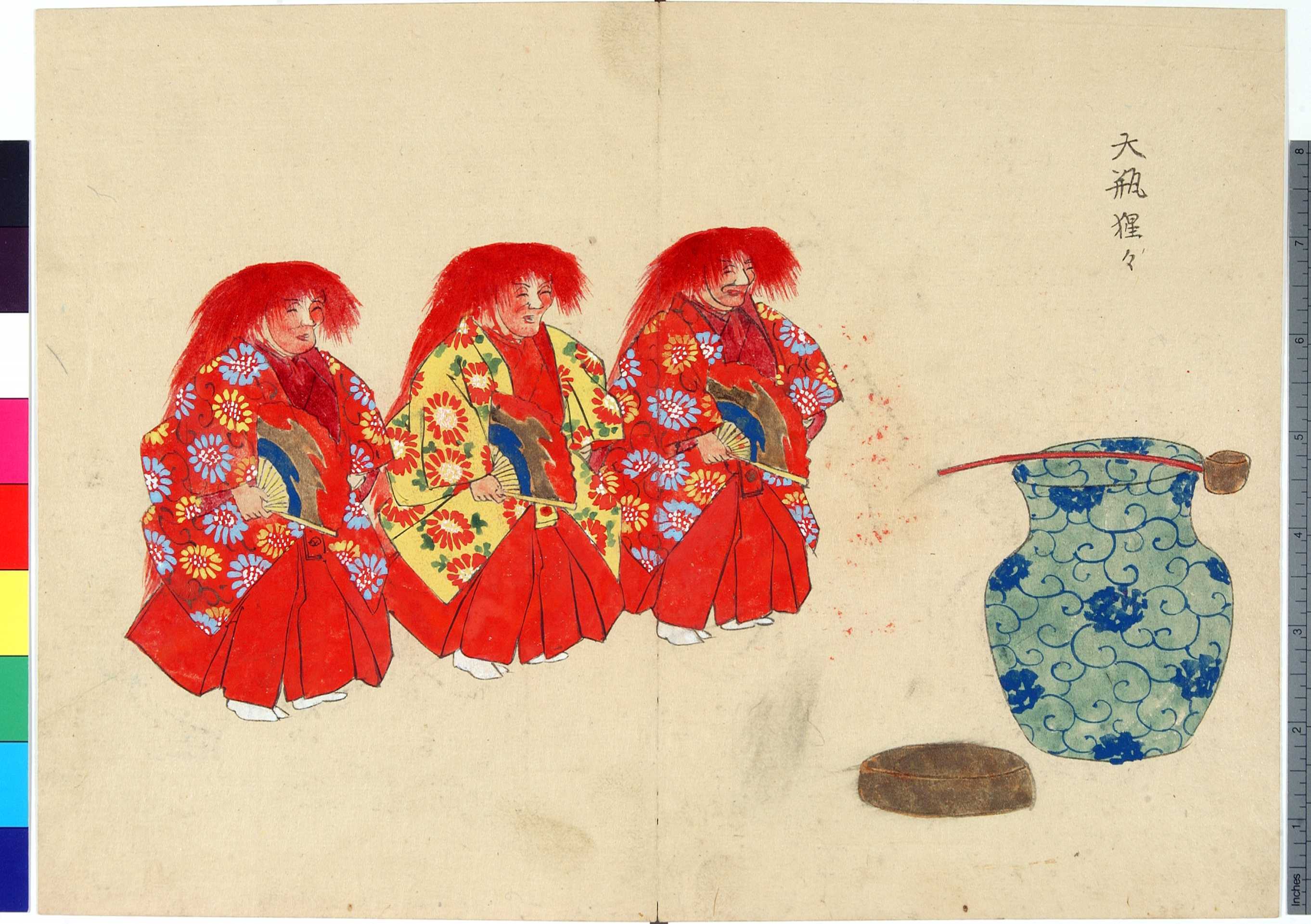 ukiyo-japn.pl - Shojo - pijany yokai z czarką sake Z japońskiej mitologii: Shōjō, czyli o yokaiu, który nie rozstawał się z sake - jaka jest jego historia oraz przesłanie?