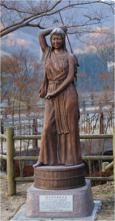 Goddess Uzume dances naked and, with her sacred antics, saves us from sorrowful seriousness – Japanese mythology, how timely today An essay about the Japanese goddess Ame no Uzume – a figure of wild femininity and dancing shamanism.