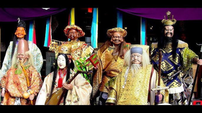 Cosplay Shichifukujin? Shichifukujin - 7 kami szczęścia w tradycji japońskiej - o fuzji kulturowej, religijnej i symbolach szczęścia i zabawy w Japonii Edo