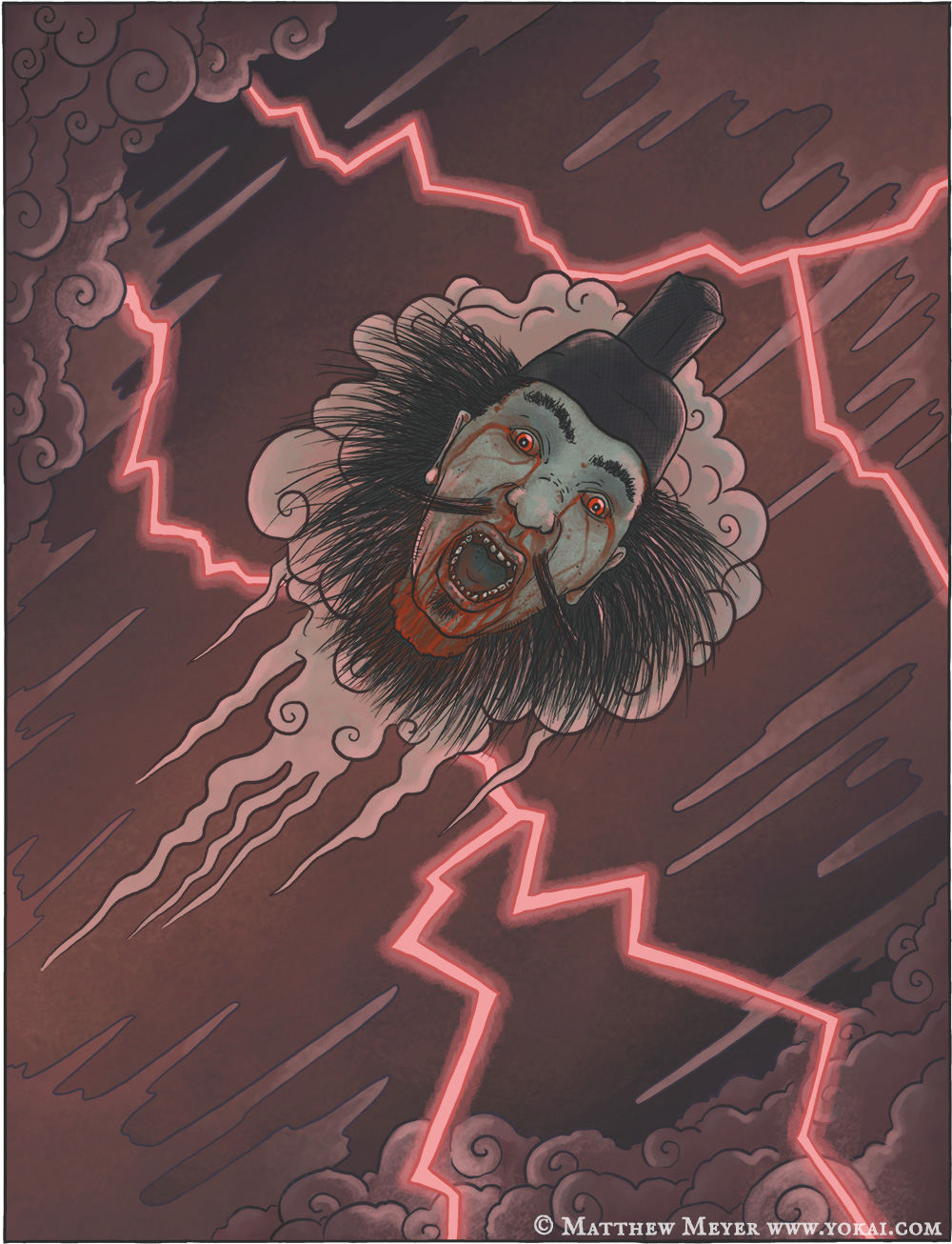 Głowa Taira no Masakado jako yokai (czy onryo) Pradawny wojownik, fałszywy cesarz, mściwy demon onryo - Dlaczego grób Taira no Masakado stoi w samym centrum Tokyo?