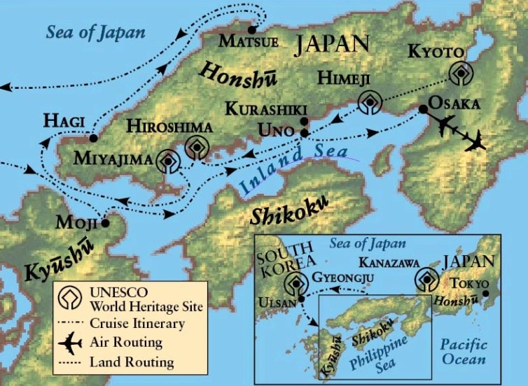 Japońskie wyspoy na wewnętrznym morzu Seto, domena Murakami. Artykuł o japońskich piratach kaizoku z rodu Murakami - samuraje i piractwo w Japonii sengoku