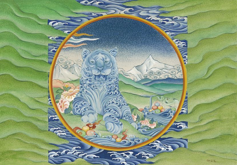 Tygrys wodny w chińskiej sztuce - pierwowzór yokaia kappa Esej o najpopularniejszym demonie yokai z japońskiej mitologii i folkloru - Kappa.