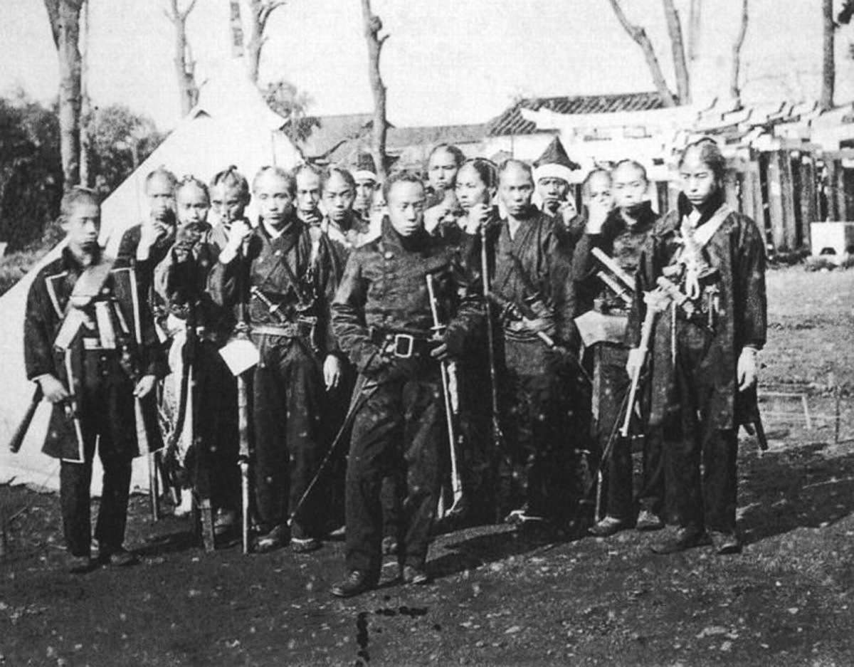 Zdjęcie z czasu wojny Boshin Artykuł o rodzie shogunów Tokugawa - co się z nimi dział w Japonii po epoce samurajów - Meiji, Taisho, Showa i obecnie?