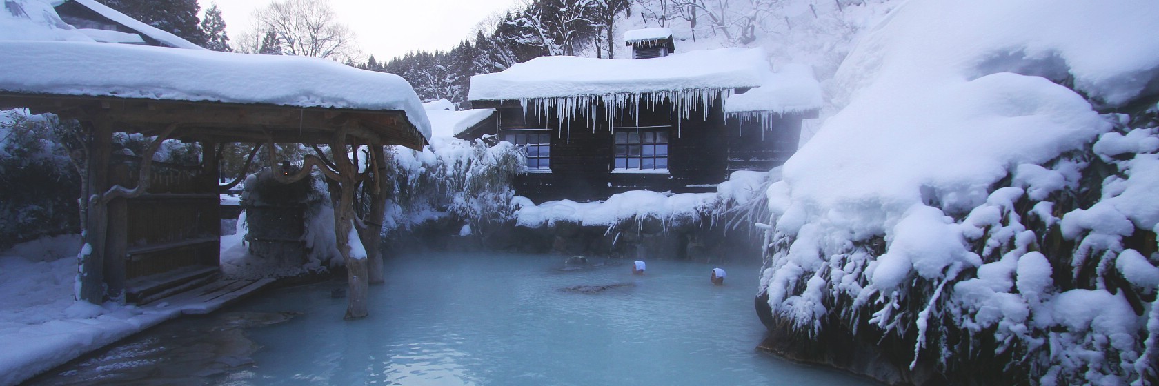 Snowy, frozen Akita on New Year Day in Japan. Article about Japanese New Year's customs from remote snowy Akita - Namahage. Dark Namahage presence in New Year's day, their history, mythology behind it and role in modern Japan, manga, anime and video games.