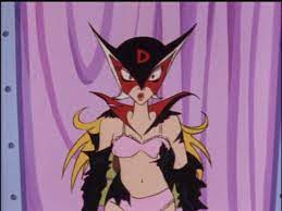 Panna Dronio (Doronjo) z japońskiego anime Yattaman. Japońskie anime Yattaman (Yatterman, z Time Bokan) - wspomnienia z kanału Polonia 1 o Doronbo, Dokurobei, Doronjo i drużynie Yattaman (Japonia, anime)