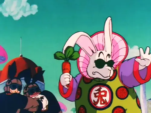 In Japanese anime Dragon Ball there is a hare character called Monster Carrot (Rabbit Mob) Essay about the har (rabbit/bunny) symbol and troppe in Japanese culture and history, legends and mythology of Japan in opposition to Easter tradition of Europe. Hare in Japanese folklore, anime, manga, video games.