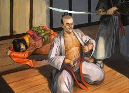 Historie samurajów, którzy popełnili seppuku. Japonia. Esej o tradycyjnym samobójstwien honorowym w Japonii - seppuku i hara-kiri. Historia honorowych samobójstw seppuku wśród samurajów średniowiecznej Japonii.