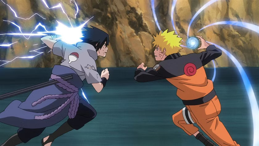 Naruto Uzamaki fighting with Sasuke in Japanese anime Naruto. 20 surprising facts about a Japanese anime and manga called Naruto. Where are the Naruto Uzamaki's googles, what was the original design of characters such as Uzamaki, Sasuke or Kakashi? What are the inspirations from Dragon Ball or manga from 1961 called Sasuke. And many more.