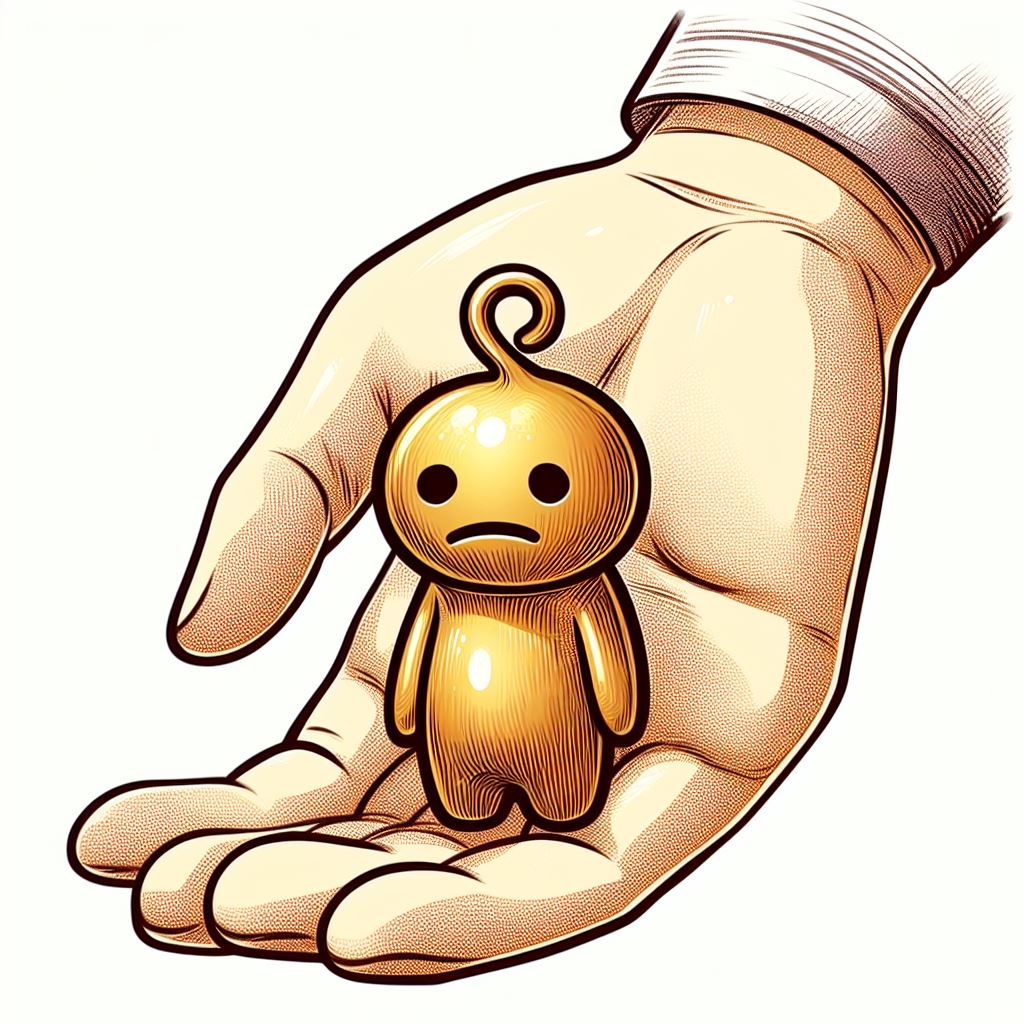 Sato found a kodama figurine, Aogashima, Japan. Article about Kodama - forest trees spirits and ghosts (youkai or kami) from Japanese mythology and folklore, known also from "Mononoke Hime" by Hayao Miyazaki.