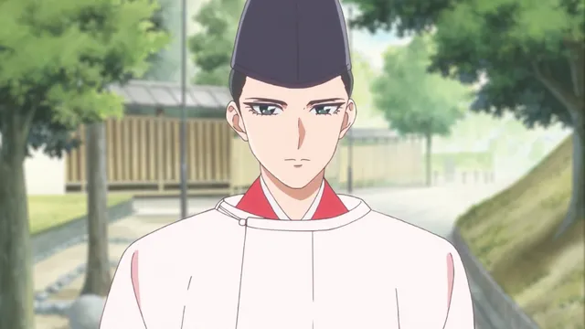 Genji from Grnji Monogatari, Japanese anime based on novel by Murasaki Shikibu. Essay about Murasaki Shikibu - female author of the first novel in the world, from ancient Japan in Heian jidai. Women in Japanese literature.