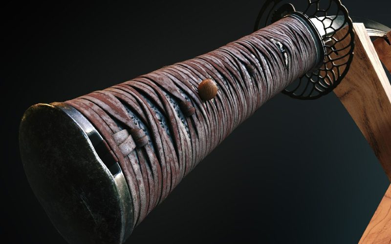Katana's handle is called tsuka, history of samurai Japan. Essay about the Japanese sword katana - the history, structure, meaning, symbolism of katana in samurai Japan (history of samurais and Japan)