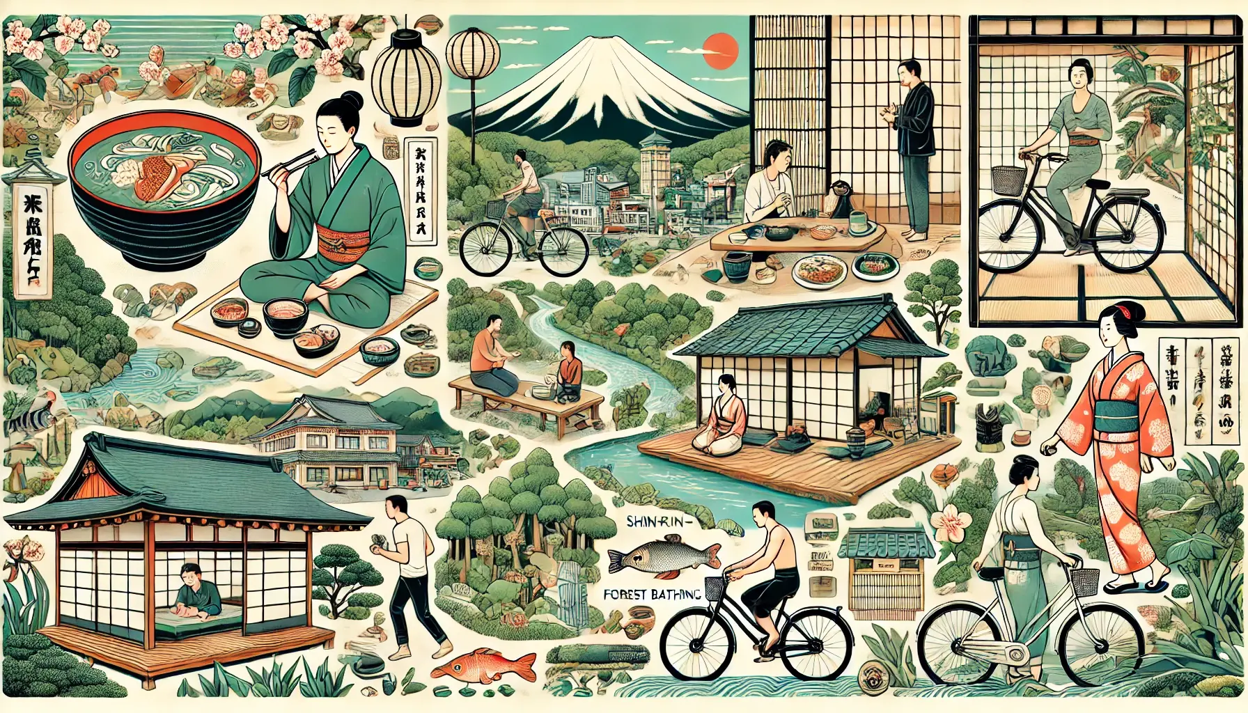 10 nawyków japońskich, które prowadzą do zdrowia i szczęścia. Artykuł o 10 zdrowych rzeczach, które moglibyśmy się nauczyć ze współczesnej Japonii i wproowadzić w naszym, zachodnim życiu.