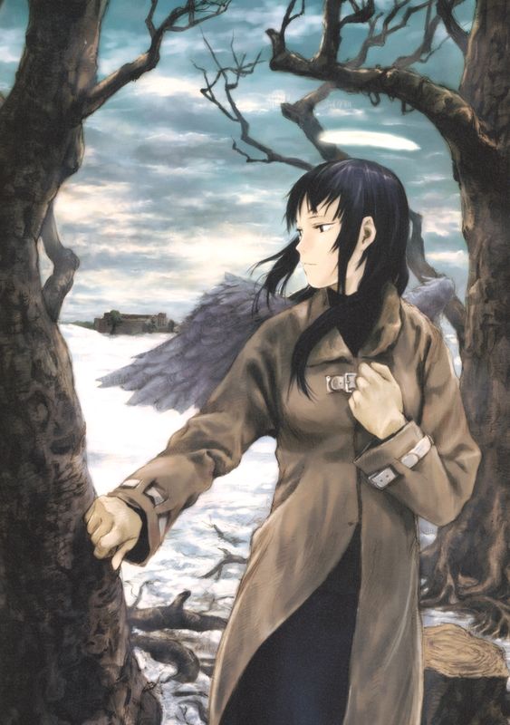 Japanese anime Haibane Renmai - mono no aware style. Article on Japanese philosophy and art style: Mono no Aware and its role in Japan's manga and anime and minimalistic designs.