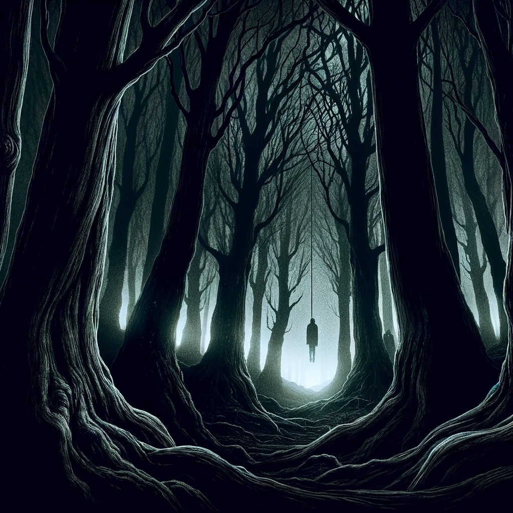 Mysterious and omnious - the Aokigahara, Suicide Forest of Japan. Article about Aokigahara (Jukai) - the Suicide Forest in Japan. Japanese social problems such as high suicide ratio and countermeasures. The Suicide Forest of Aokigahara vs Japanese mythology and youkai demons from shinto beliefs.