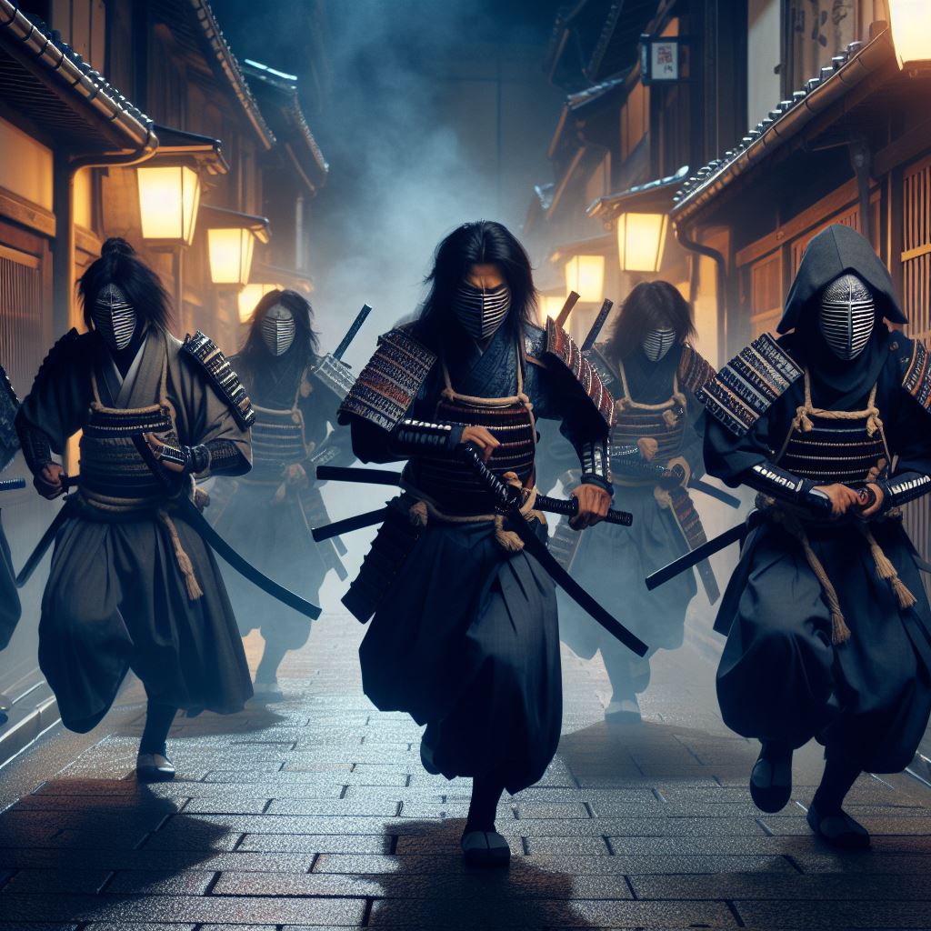 Japanese ciity of Kyoto, where Ikedaya incident occurred. Article about a famouse samurai fight incident at the Ikedaya inn in Japan's history of late Edo period (the Bakumatsu) and the role of Shinsengumi.
