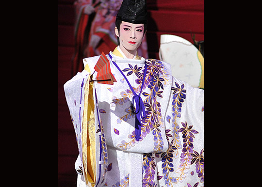 The Tale of Genji appears in theater of tranditional Japanese arts. Essay about Murasaki Shikibu - female author of the first novel in the world, from ancient Japan in Heian jidai. Women in Japanese literature.