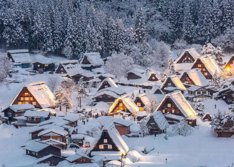 Japanese Hokkaido's landscape of a snowy village. Yukigassen originated in such a place. Article about Japanese proffessional sport of snaball fight: Yukigassen originating from Sobetsu on Hokkaido, Japan.