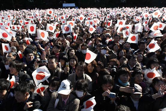 Japanese flags during Constitution Day in Golden Week, Japan. Article about the May holidays in Asia and especially Japan: the Golden Week (history, matsuri, customs and related terms regarding Golden Week holidays in contemporary Japan)