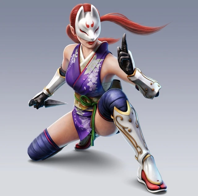Kunimitsu is Tekken character inspired by Japanese folklore Motywy z mangi i anime oraz kultury Japonii w serii gier video Tekken (motywy mangowe w postaciach takich, jak Kazuya, Gon, Lili, Asuka, Yoshimitsu, Kunimitsu itp).